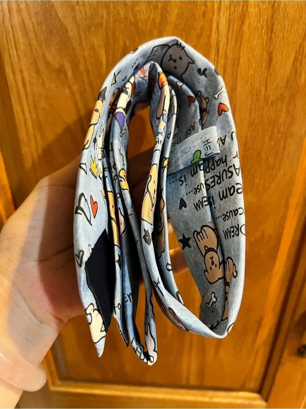 Pet-Themed Blue Cat & Dog Necktie for Cat Lovers